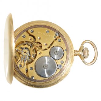 Swiss 18 carat gold full hunter with precision movement Circa 1920