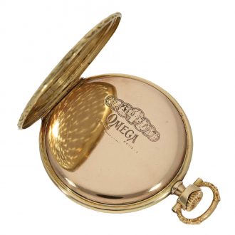 Swiss 14 carat gold dress watch in original box Circa 1929