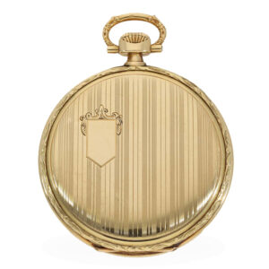 Swiss 14 carat gold dress watch in original box Circa 1929