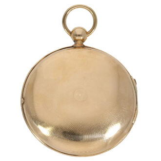 French 18 carat gold verge pocket watch Circa 1800