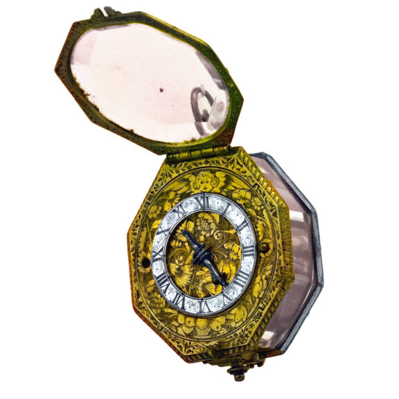 Italian octagonal one-handed verge pendant watch Circa 1630 Italian octagonal one-handed verge pendant watch Circa 1630