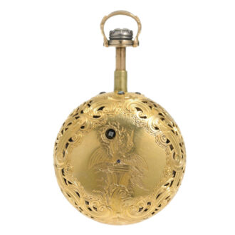 English gold pair cased quarter repeating watch Circa 1770
