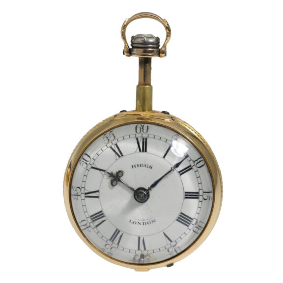 English gold pair cased quarter repeating watch Circa 1770 English gold pair cased quarter repeating watch Circa 1770