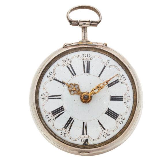 Early Dutch silver keywind verge pocket watch Circa 1700 Early Dutch silver keywind verge pocket watch Circa 1700