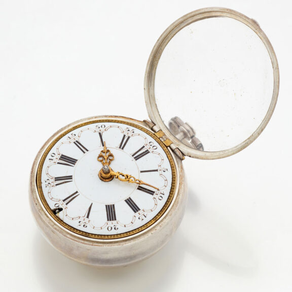 Early Dutch silver keywind verge pocket watch Circa 1700 Early Dutch silver keywind verge pocket watch Circa 1700