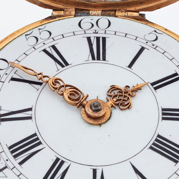 Fine Danish 20 carat gold keywind repousse watch Circa 1753 Fine Danish 20 carat gold keywind repousse watch Circa 1753Fine Danish 20 carat gold keywind repousse watch Circa 1753