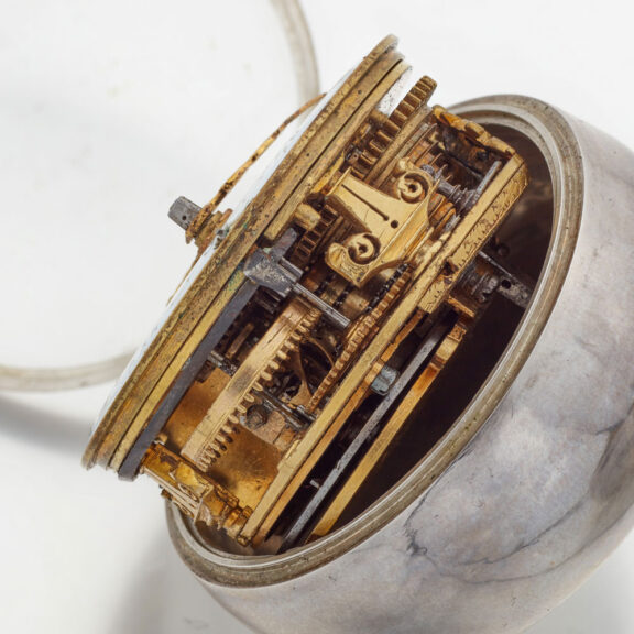 Early Dutch silver keywind verge pocket watch Circa 1700 Early Dutch silver keywind verge pocket watch Circa 1700