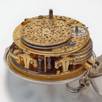 Early Dutch silver keywind verge pocket watch Circa 1700