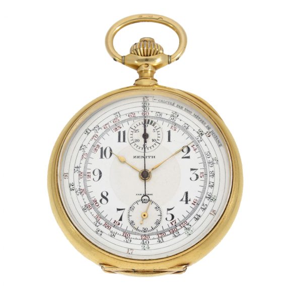 Swiss high quality chronograph ‘Compteur’ with multi colour dial Circa 1915 Swiss high quality chronograph ‘Compteur’ with multi colour dial Circa 1915