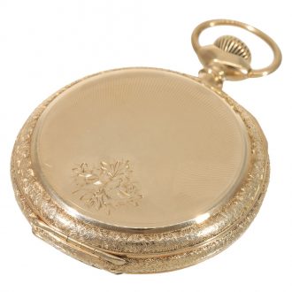 American 14 carat gold full hunter watch in splendour case Circa 1900