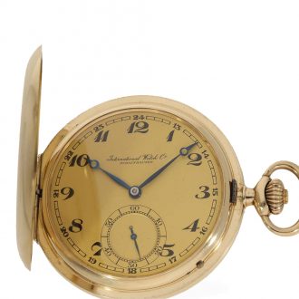 Swiss fine 14 carat gold hunting cased pocket watch Circa 1930