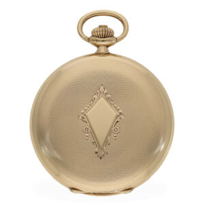 Swiss fine 14 carat gold hunting cased pocket watch Circa 1930
