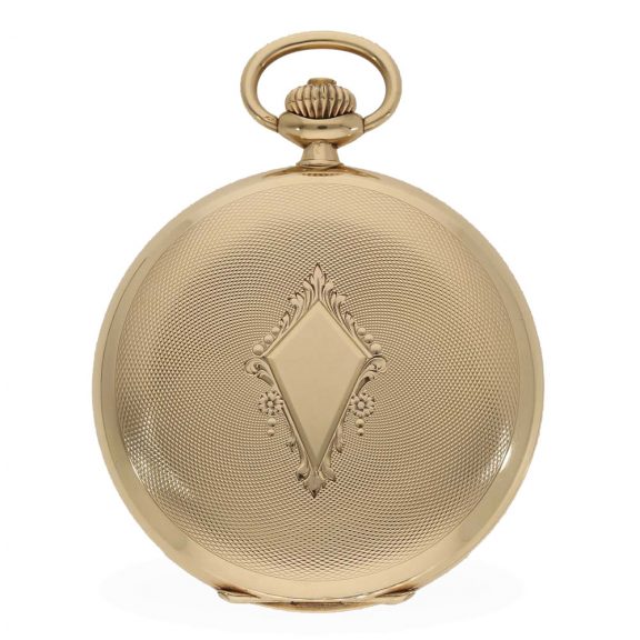 Swiss fine 14 carat gold hunting cased pocket watch Circa 1930