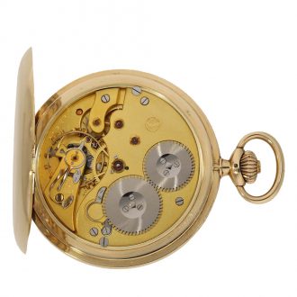 Swiss fine 14 carat gold hunting cased pocket watch Circa 1930