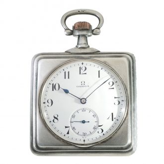 Swiss silver Art Nouveau relief lever pocket watch Circa 1910