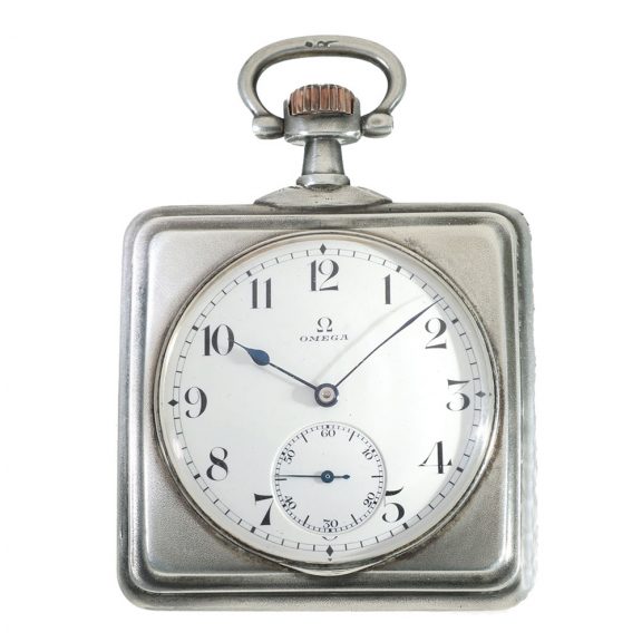 Swiss silver Art Nouveau relief lever pocket watch Circa 1910