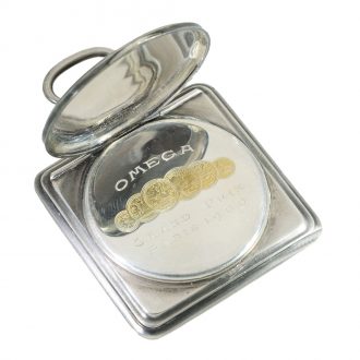 Swiss silver Art Nouveau relief lever pocket watch Circa 1910