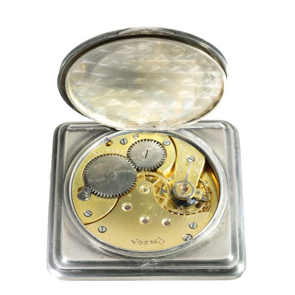 Swiss silver Art Nouveau relief lever pocket watch Circa 1910 Swiss silver Art Nouveau relief lever pocket watch Circa 1910