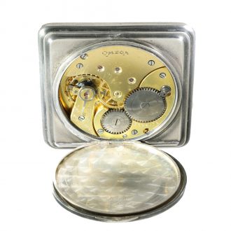 Swiss silver Art Nouveau relief lever pocket watch Circa 1910