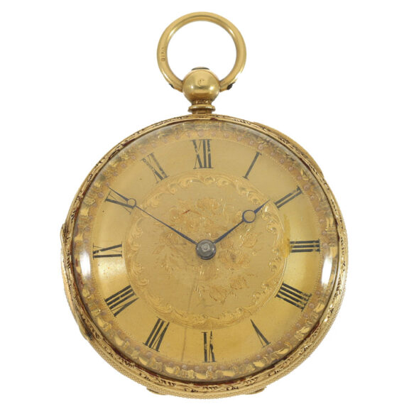 Scottish 18 carat gold lever pocket watch Circa 1863