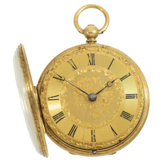 Scottish 18 carat gold lever pocket watch Circa 1863