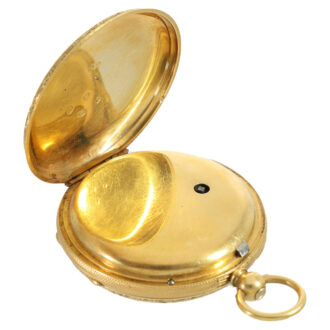 Scottish 18 carat gold lever pocket watch Circa 1863