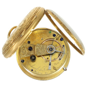 Scottish 18 carat gold lever pocket watch Circa 1863