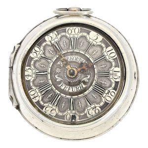 A very rare silver German verge pocket watch Circa 1750