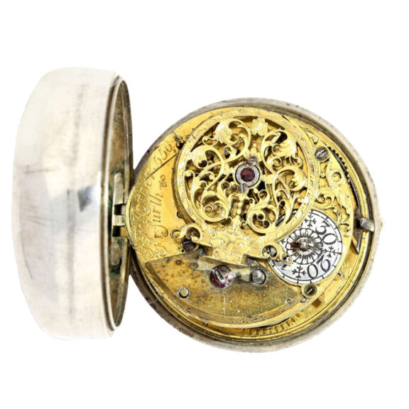 A very rare silver German verge pocket watch Circa 1750 A very rare silver German verge pocket watch Circa 1750