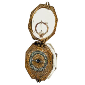 German or Swiss octagonal one-handed pendant watch Circa 1620
