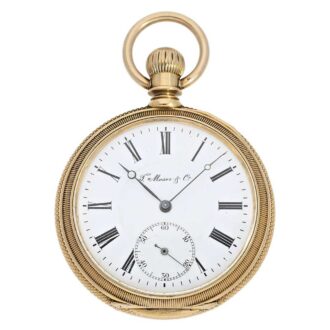 Swiss gold open faced ankerchronometer watch Circa 1870