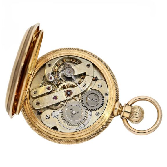 Swiss gold open faced ankerchronometer watch Circa 1870 Swiss gold open faced ankerchronometer watch Circa 1870