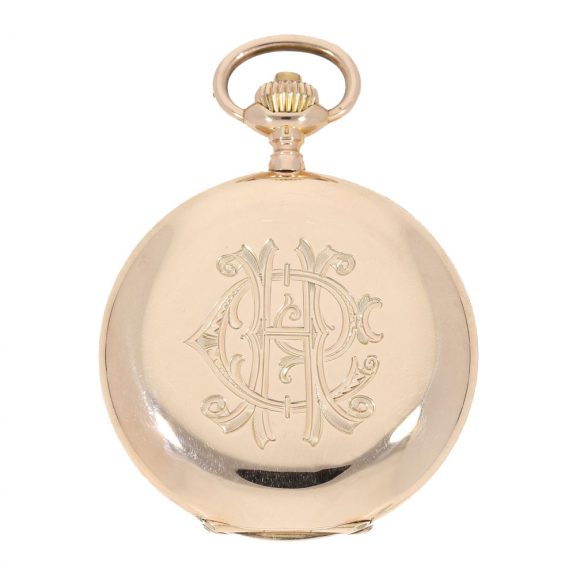 Swiss solid 14 Carat gold watch with extract from the archives Circa 1907 Swiss solid 14 Carat gold watch with extract from the archives Circa 1907