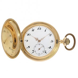 German particularly large hunting case pocket watch Circa 1910