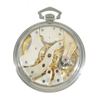 Swedish steel school watch glazed on both sides Circa 1950