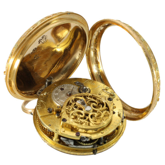 French 22 carat gold verge watch with repeater Circa 1770 French 22 carat gold verge watch with repeater Circa 1770
