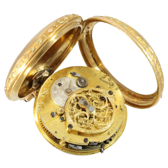 French 22 carat gold verge watch with repeater Circa 1770 French 22 carat gold verge watch with repeater Circa 1770