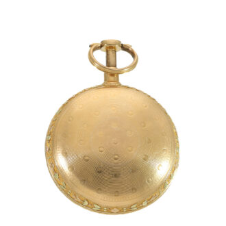French 22 carat gold verge watch with repeater Circa 1770