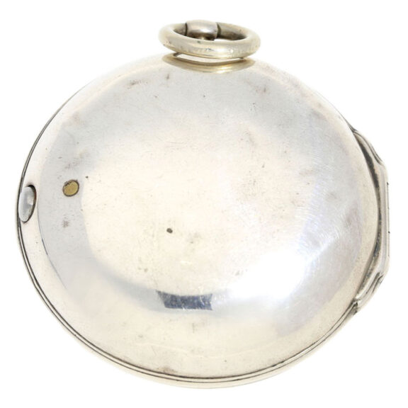 A very beautiful English silver verge pocket watch Circa 1746 A very beautiful English silver verge pocket watch Circa 1746