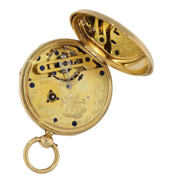Heavy English pocket watch with a rare movement construction Circa 1868 Heavy English pocket watch with a rare movement construction Circa 1868