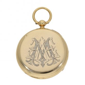 Heavy English pocket watch with a rare movement construction Circa 1868 Heavy English pocket watch with a rare movement construction Circa 1868