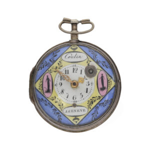 Swiss silver attractive verge pocket watch Circa 1780