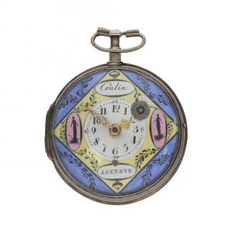 Swiss silver attractive verge pocket watch Circa 1780