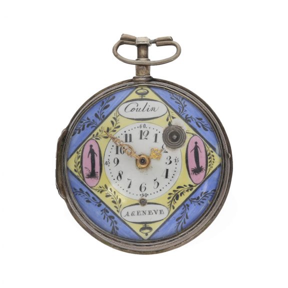 Swiss silver attractive verge pocket watch Circa 1780