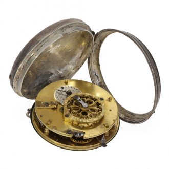 Swiss silver attractive verge pocket watch Circa 1780
