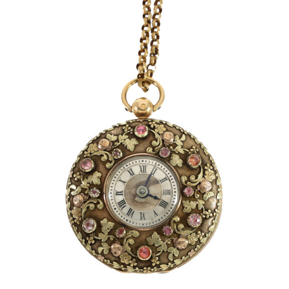 Swiss 18 carat gold very high quality cylinder watch Circa 1800