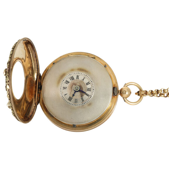 Swiss 18 carat gold very high quality cylinder watch Circa 1800 Swiss 18 carat gold very high quality cylinder watch Circa 1800