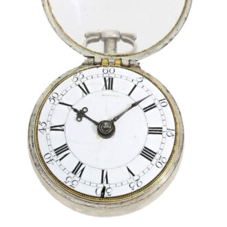 English silver Repoussé with watch chain Circa 1730 English silver Repoussé with watch chain Circa 1730