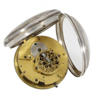 Swiss verge watch with enamel painting Circa 1790