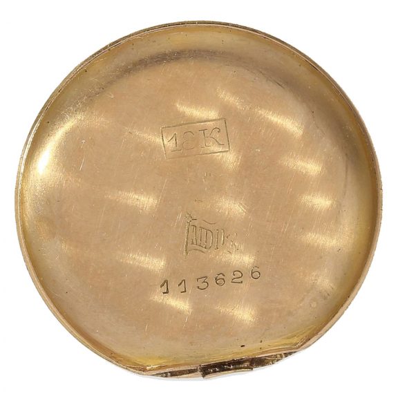 Swiss 18 carat gold beautiful miniature cylinder watch Circa 1890 Swiss 18 carat gold beautiful miniature cylinder watch Circa 1890